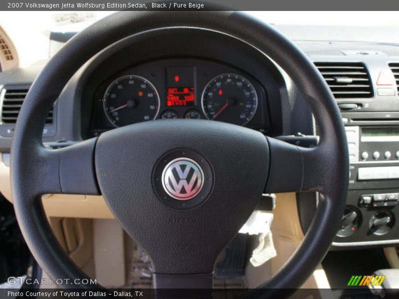 Black / Pure Beige 2007 Volkswagen Jetta Wolfsburg Edition Sedan