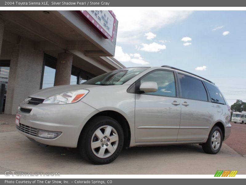 Silver Shadow Pearl / Stone Gray 2004 Toyota Sienna XLE