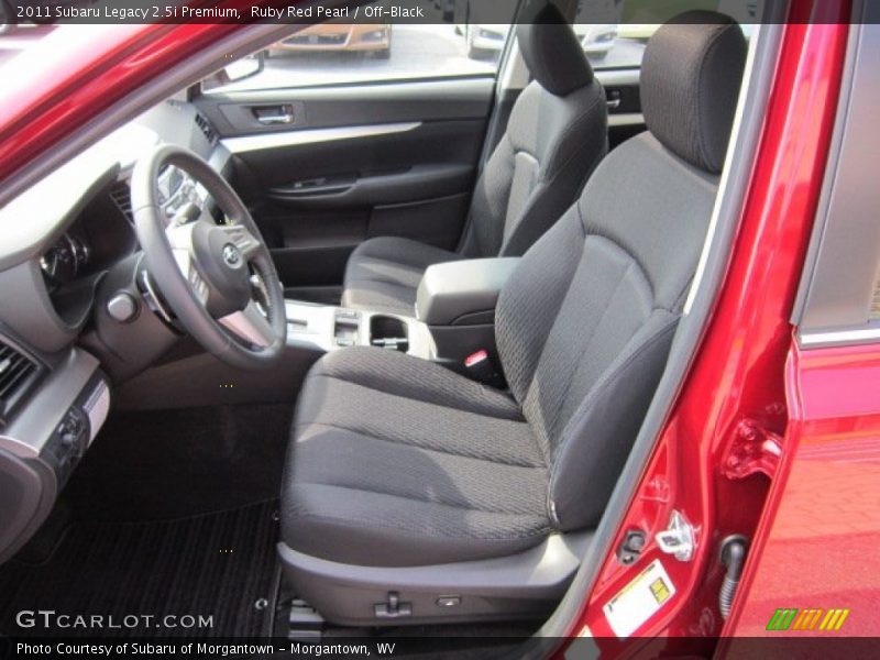  2011 Legacy 2.5i Premium Off-Black Interior
