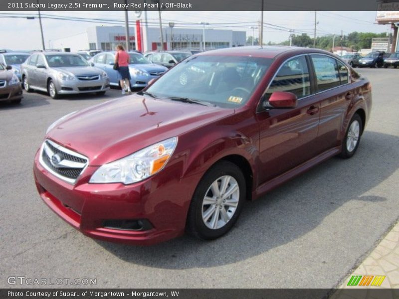 Ruby Red Pearl / Off-Black 2011 Subaru Legacy 2.5i Premium