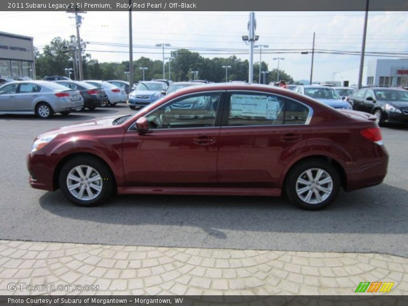 Ruby Red Pearl / Off-Black 2011 Subaru Legacy 2.5i Premium