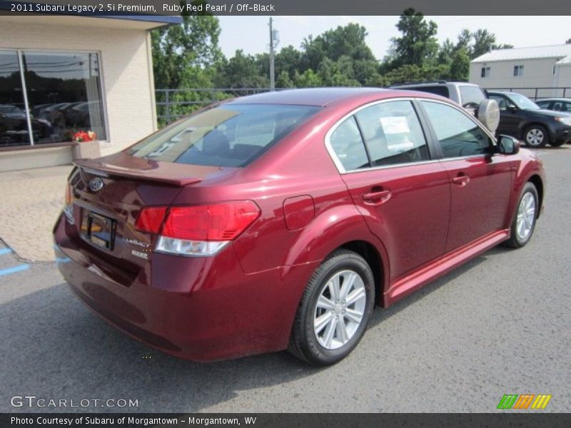 Ruby Red Pearl / Off-Black 2011 Subaru Legacy 2.5i Premium