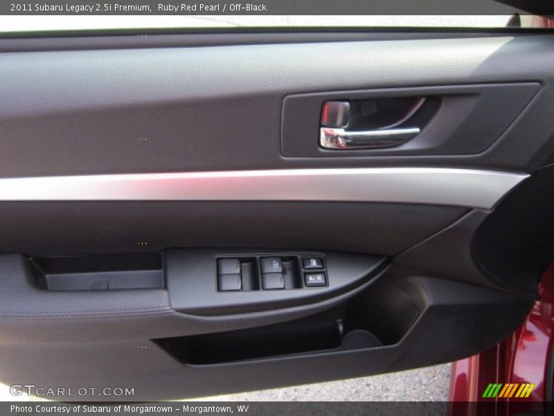 Ruby Red Pearl / Off-Black 2011 Subaru Legacy 2.5i Premium