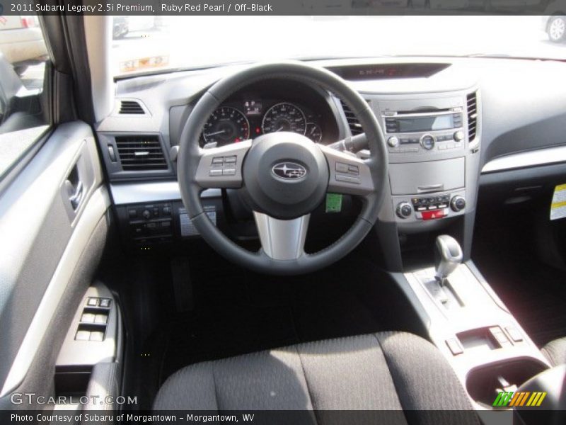 Ruby Red Pearl / Off-Black 2011 Subaru Legacy 2.5i Premium