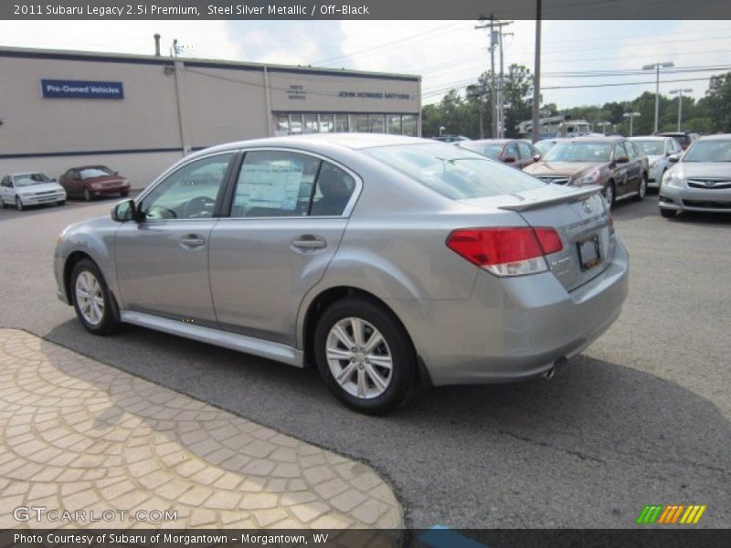 Steel Silver Metallic / Off-Black 2011 Subaru Legacy 2.5i Premium