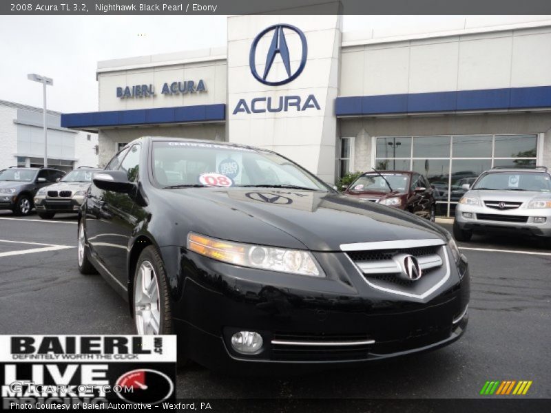 Nighthawk Black Pearl / Ebony 2008 Acura TL 3.2