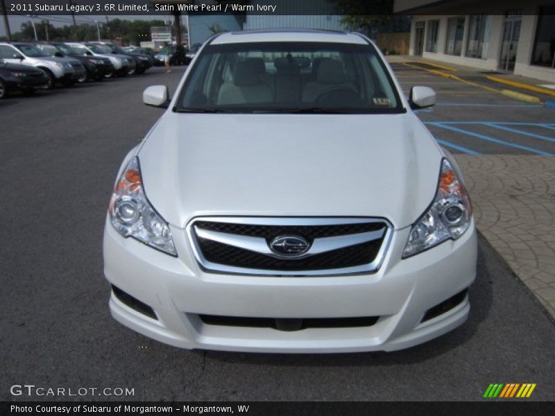 Satin White Pearl / Warm Ivory 2011 Subaru Legacy 3.6R Limited