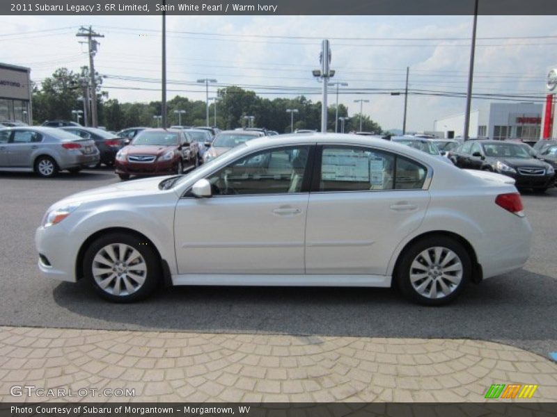 Satin White Pearl / Warm Ivory 2011 Subaru Legacy 3.6R Limited