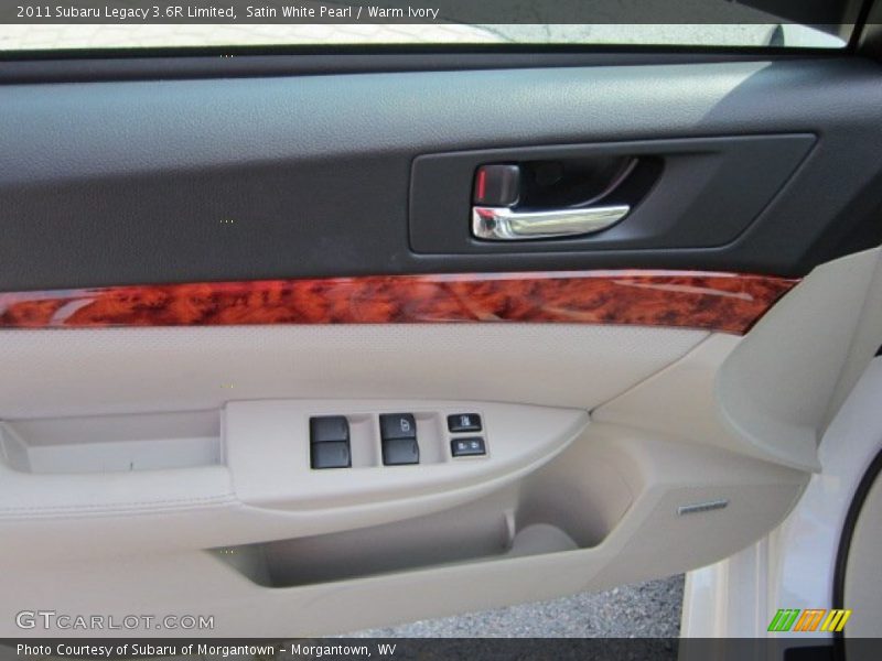 Satin White Pearl / Warm Ivory 2011 Subaru Legacy 3.6R Limited