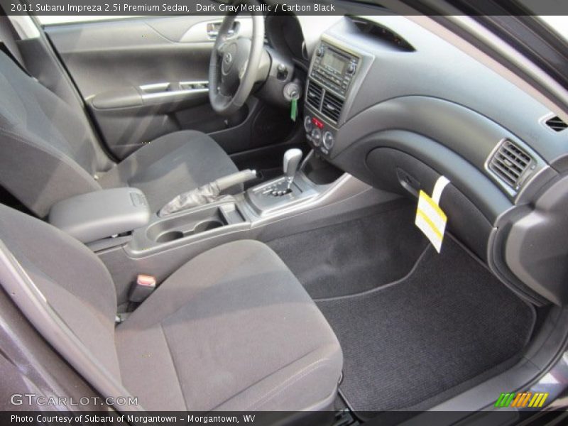  2011 Impreza 2.5i Premium Sedan Carbon Black Interior