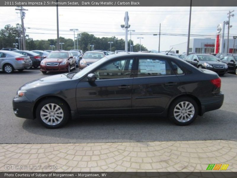 Dark Gray Metallic / Carbon Black 2011 Subaru Impreza 2.5i Premium Sedan