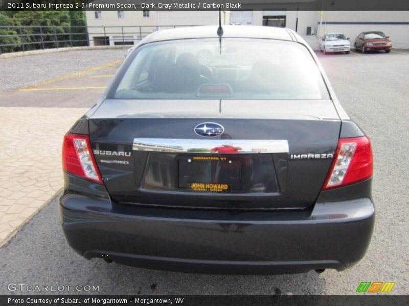 Dark Gray Metallic / Carbon Black 2011 Subaru Impreza 2.5i Premium Sedan