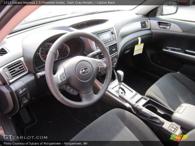  2011 Impreza 2.5i Premium Sedan Carbon Black Interior