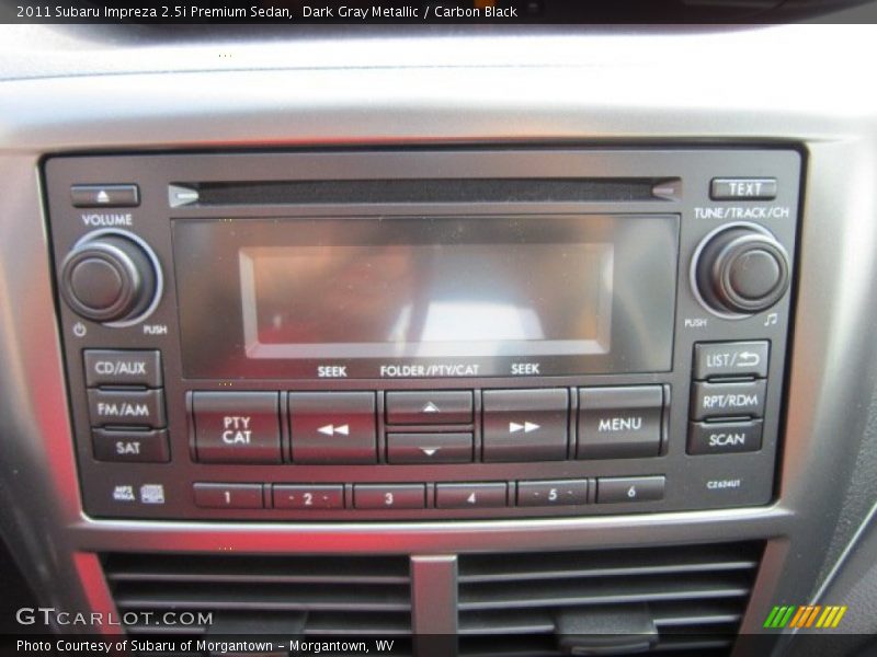 Controls of 2011 Impreza 2.5i Premium Sedan