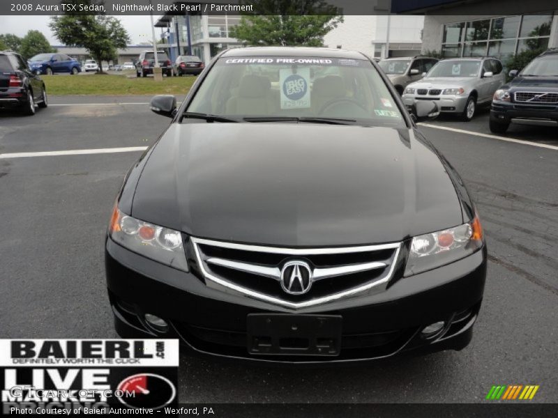 Nighthawk Black Pearl / Parchment 2008 Acura TSX Sedan