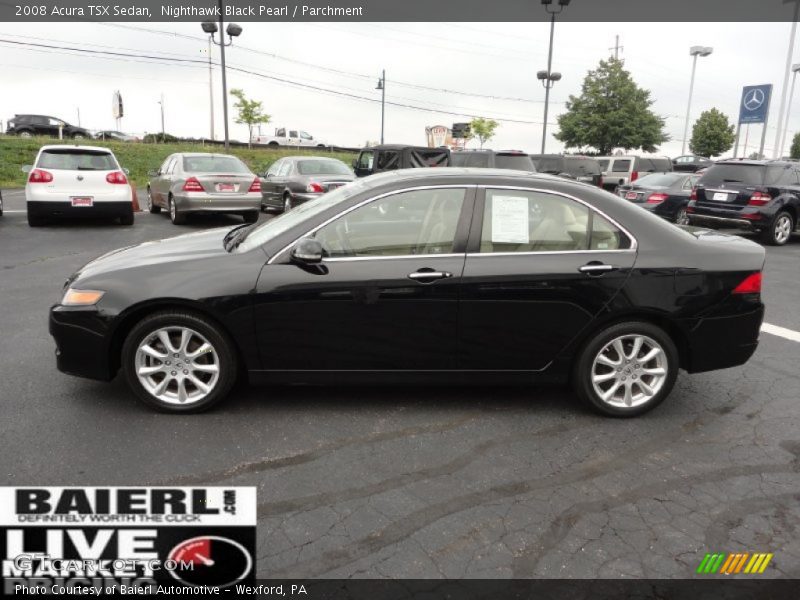 Nighthawk Black Pearl / Parchment 2008 Acura TSX Sedan