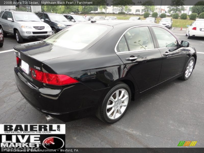 Nighthawk Black Pearl / Parchment 2008 Acura TSX Sedan