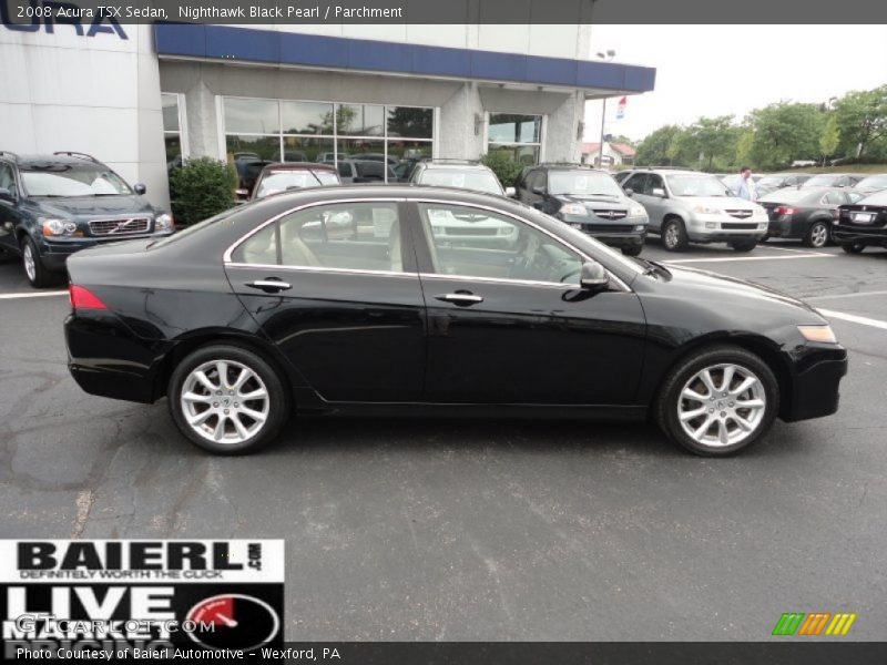 Nighthawk Black Pearl / Parchment 2008 Acura TSX Sedan