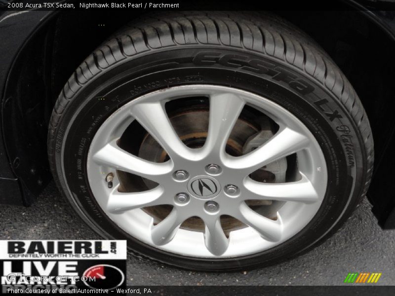 Nighthawk Black Pearl / Parchment 2008 Acura TSX Sedan