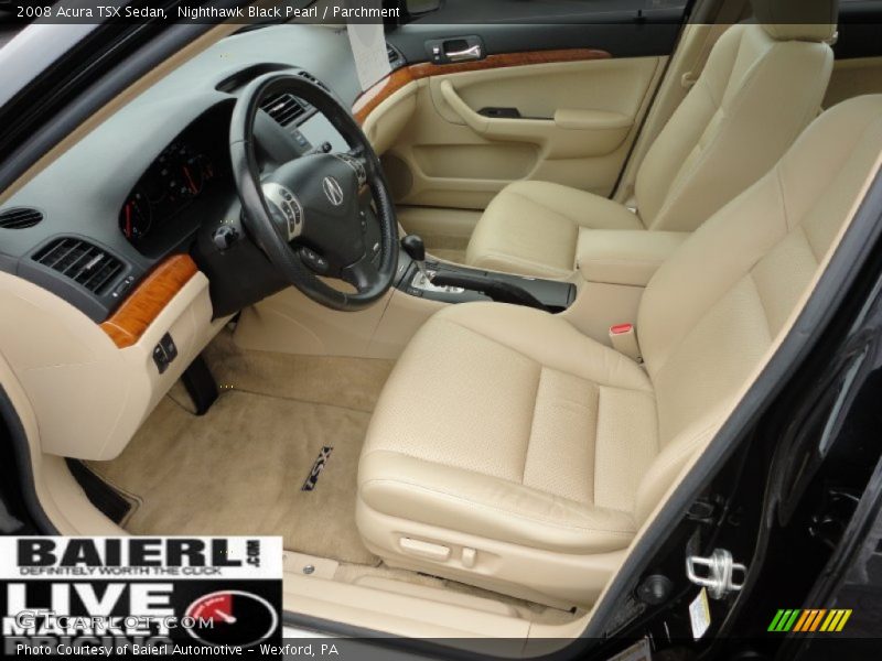 Nighthawk Black Pearl / Parchment 2008 Acura TSX Sedan
