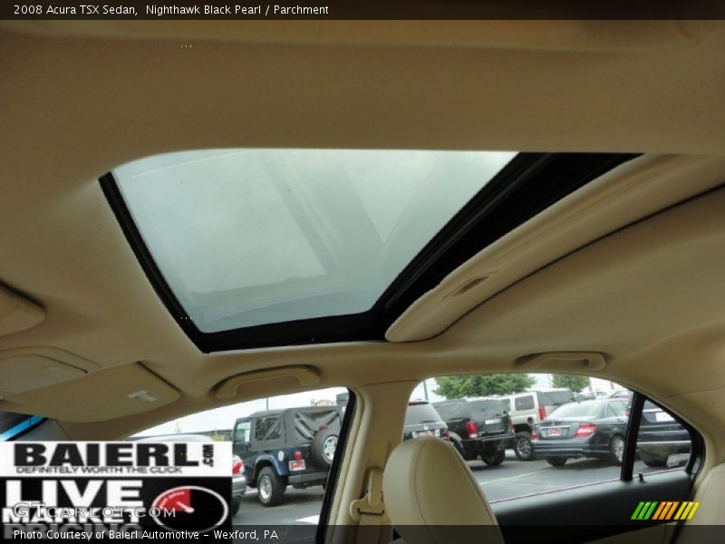 Nighthawk Black Pearl / Parchment 2008 Acura TSX Sedan