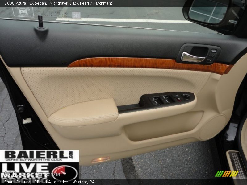 Nighthawk Black Pearl / Parchment 2008 Acura TSX Sedan