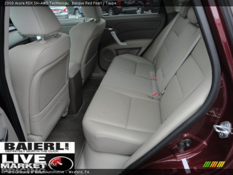 Basque Red Pearl / Taupe 2009 Acura RDX SH-AWD Technology