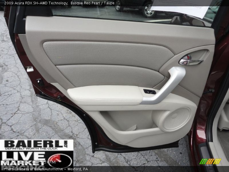 Basque Red Pearl / Taupe 2009 Acura RDX SH-AWD Technology