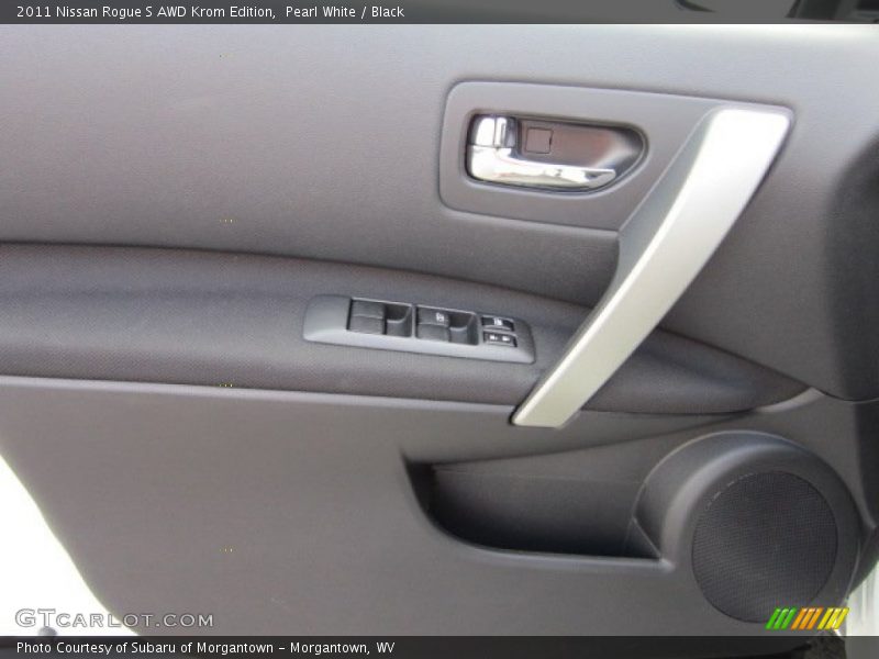 Pearl White / Black 2011 Nissan Rogue S AWD Krom Edition