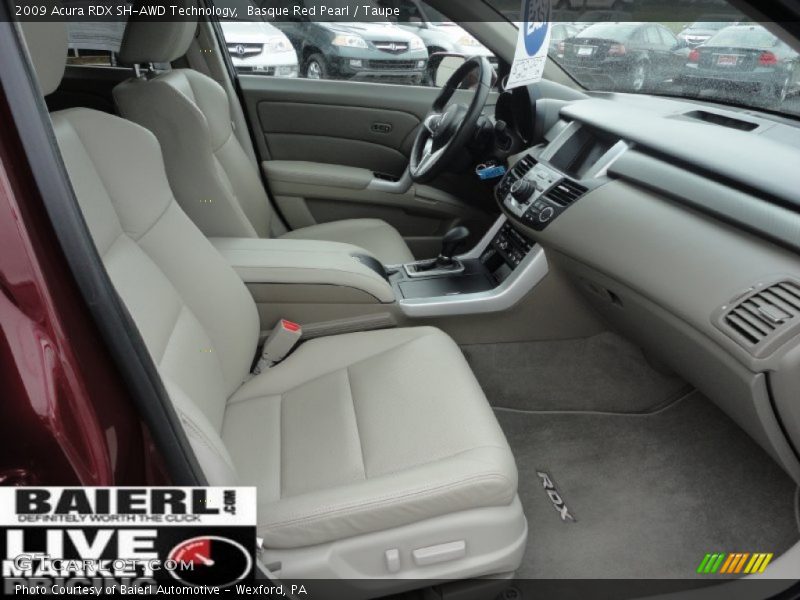 Basque Red Pearl / Taupe 2009 Acura RDX SH-AWD Technology