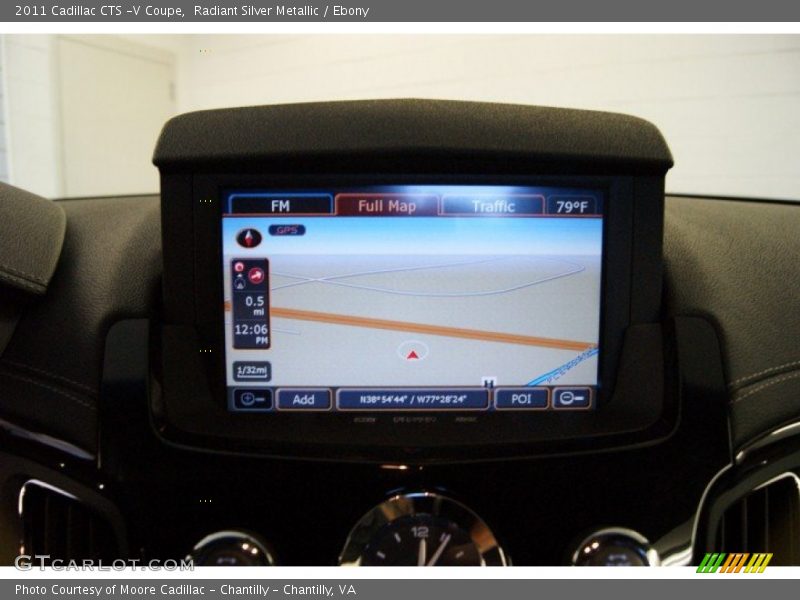 Radiant Silver Metallic / Ebony 2011 Cadillac CTS -V Coupe