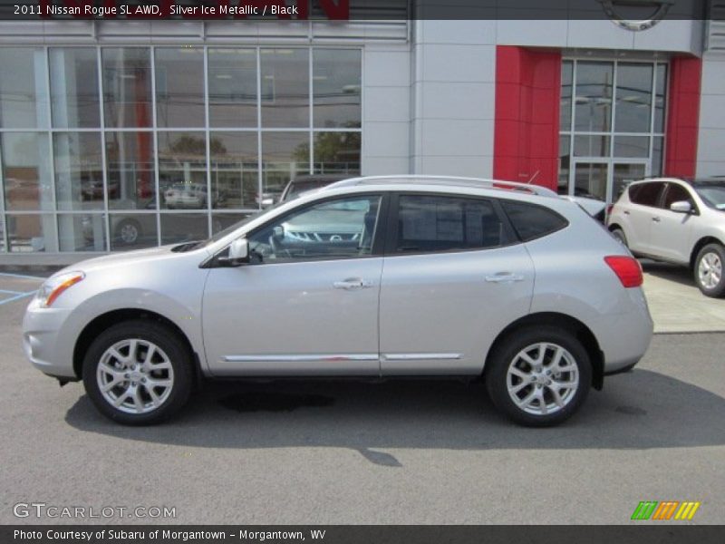 Silver Ice Metallic / Black 2011 Nissan Rogue SL AWD