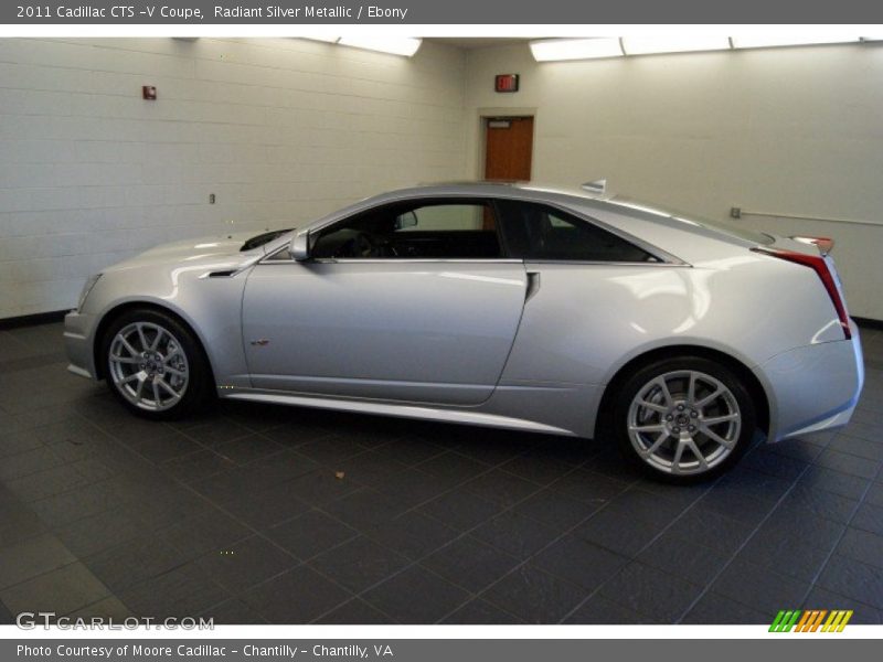 Radiant Silver Metallic / Ebony 2011 Cadillac CTS -V Coupe