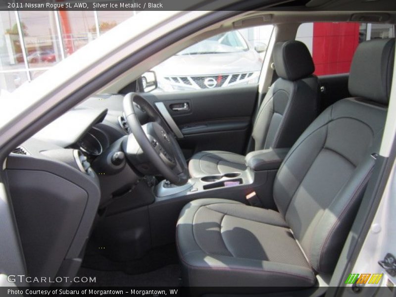 Silver Ice Metallic / Black 2011 Nissan Rogue SL AWD