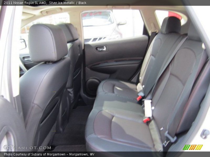 Silver Ice Metallic / Black 2011 Nissan Rogue SL AWD