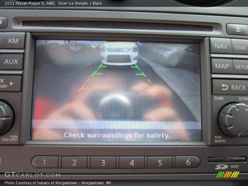 Silver Ice Metallic / Black 2011 Nissan Rogue SL AWD