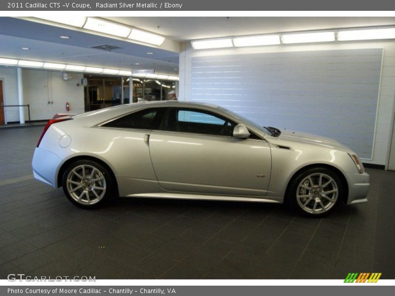 Radiant Silver Metallic / Ebony 2011 Cadillac CTS -V Coupe