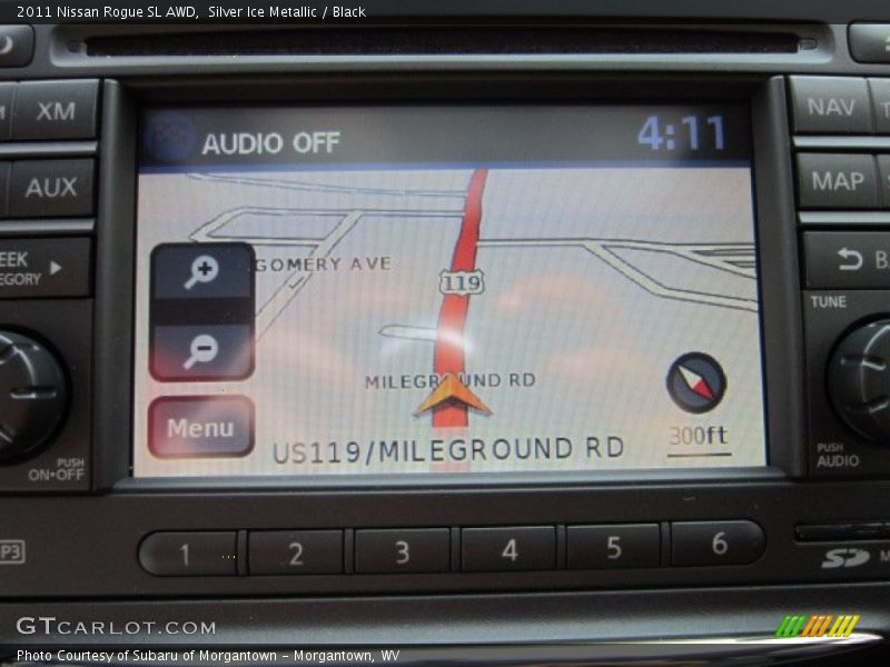 Silver Ice Metallic / Black 2011 Nissan Rogue SL AWD