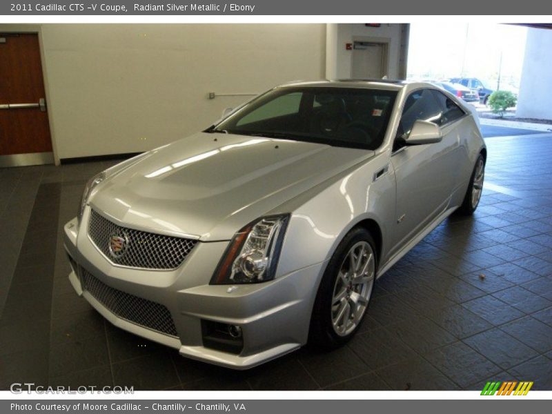 Radiant Silver Metallic / Ebony 2011 Cadillac CTS -V Coupe