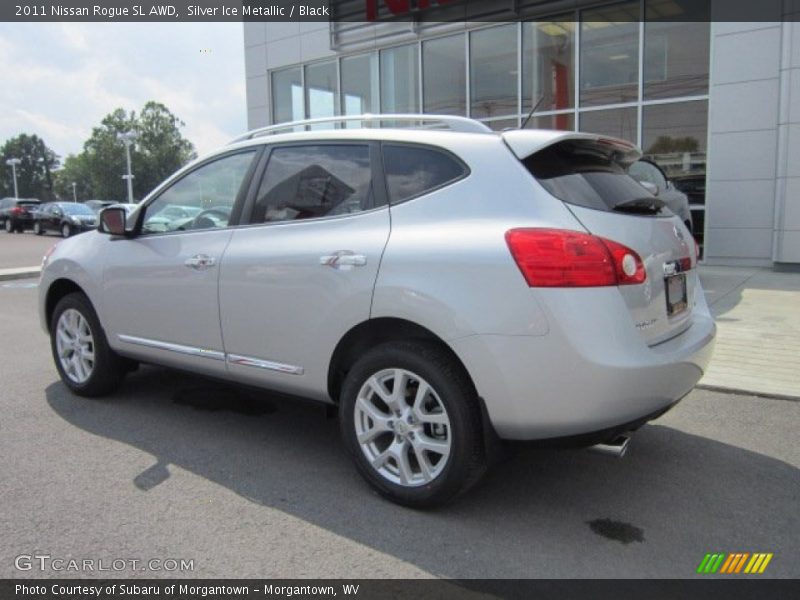 Silver Ice Metallic / Black 2011 Nissan Rogue SL AWD