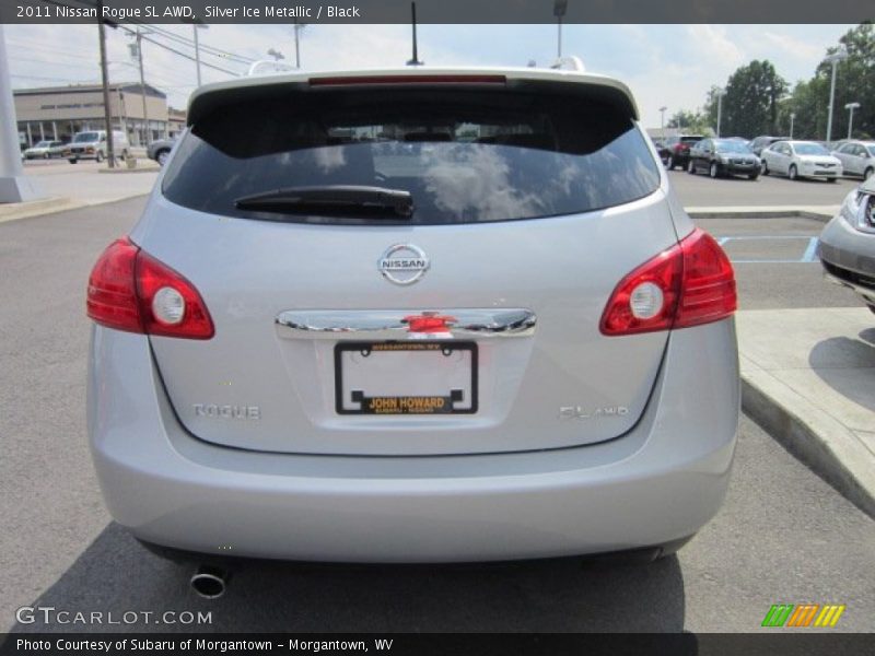 Silver Ice Metallic / Black 2011 Nissan Rogue SL AWD