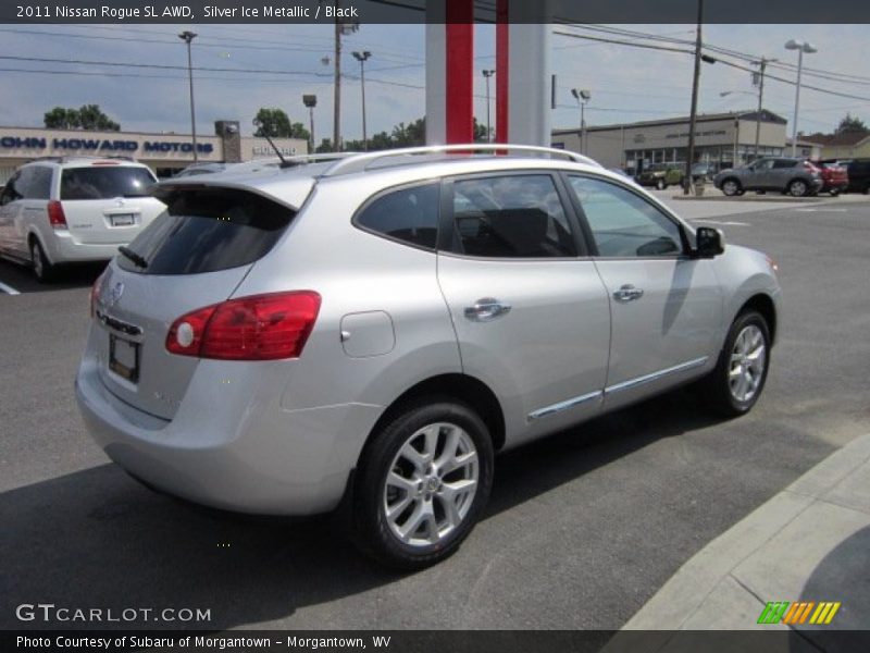 Silver Ice Metallic / Black 2011 Nissan Rogue SL AWD