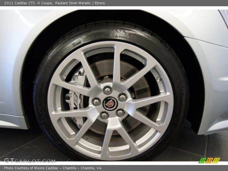 Radiant Silver Metallic / Ebony 2011 Cadillac CTS -V Coupe