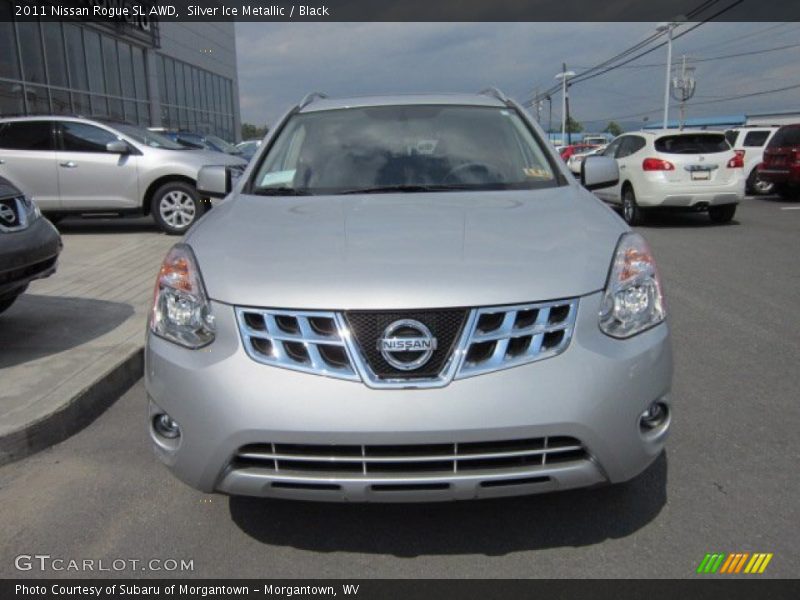 Silver Ice Metallic / Black 2011 Nissan Rogue SL AWD