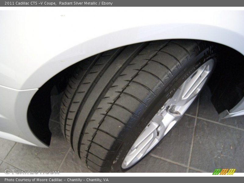 Radiant Silver Metallic / Ebony 2011 Cadillac CTS -V Coupe