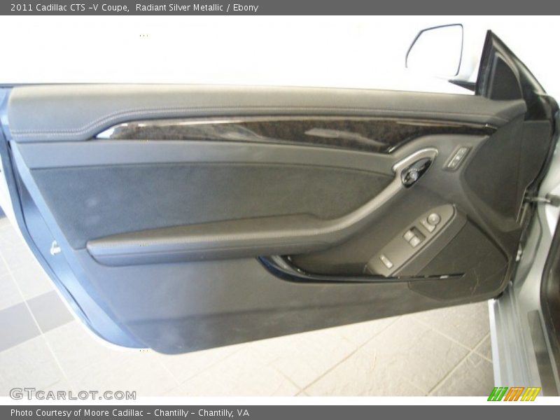 Radiant Silver Metallic / Ebony 2011 Cadillac CTS -V Coupe