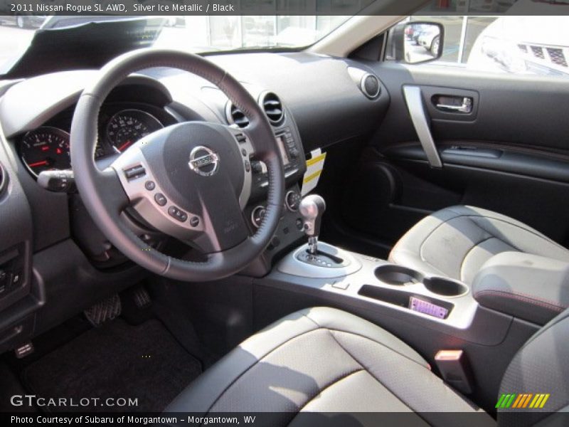 Silver Ice Metallic / Black 2011 Nissan Rogue SL AWD