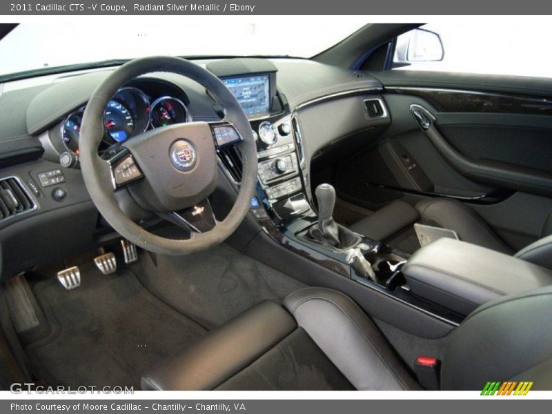 Radiant Silver Metallic / Ebony 2011 Cadillac CTS -V Coupe