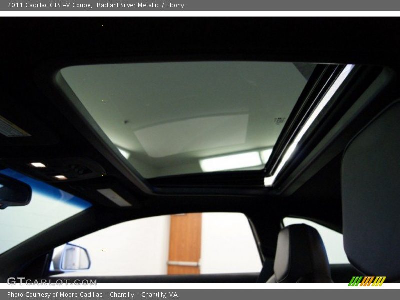 Radiant Silver Metallic / Ebony 2011 Cadillac CTS -V Coupe