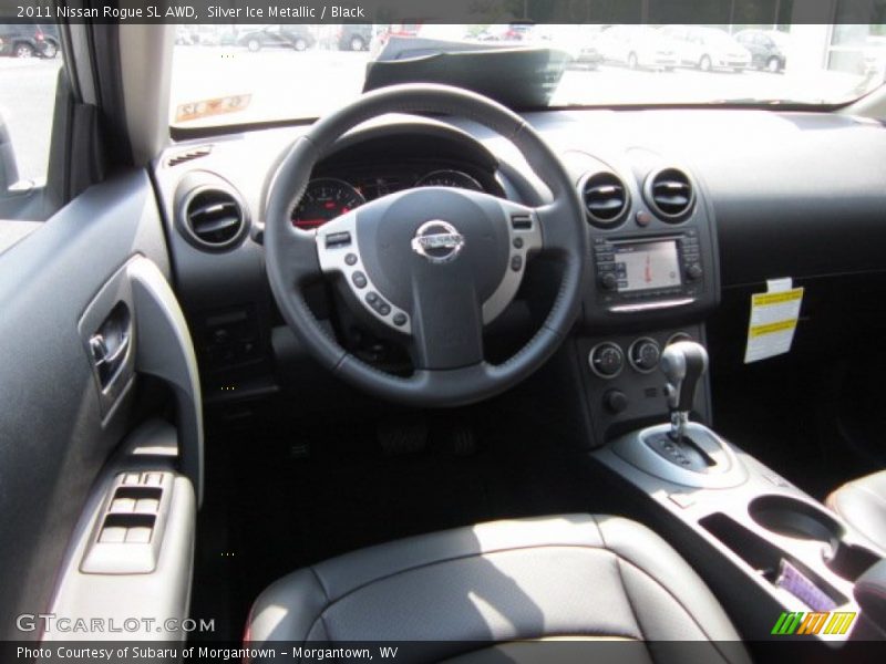 Silver Ice Metallic / Black 2011 Nissan Rogue SL AWD